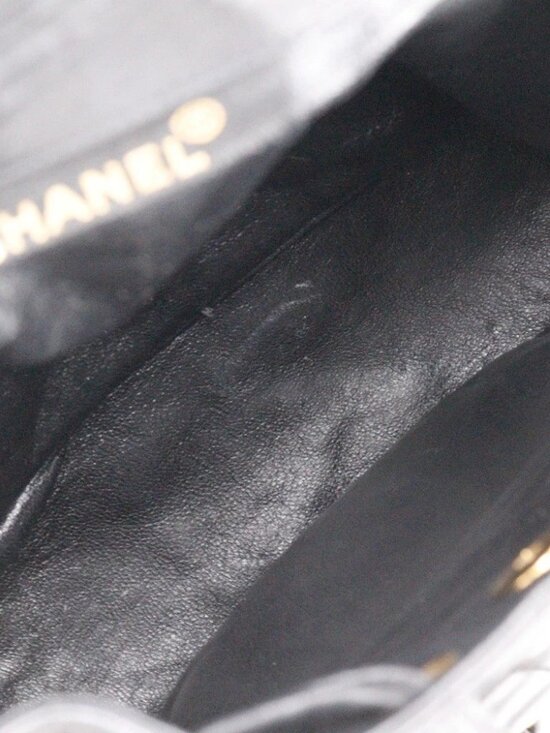 CHANEL Matelasse Backpack Daypack vintage black lambskin Women main image 6